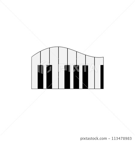 piano logo piano logo 113478983