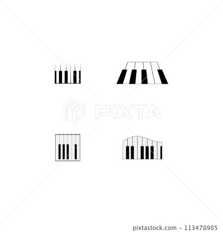 piano logo piano logo 113478985