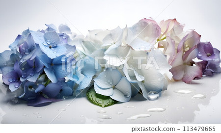 Exquisite art depicting the beauty of hydrangeas No.002 AI-generated image 113479665