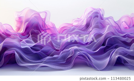 Abstract lilac waves on a white background Abstract lilac waves on a white background 113480025