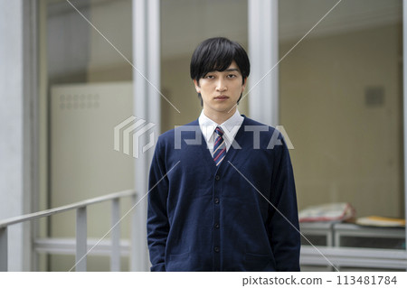 Male high school student looking at the camera. Photo courtesy of Ariake College of Education and Arts. Male high school student looking at the camera. Photo courtesy of Ariake College of Education and Arts. 113481784
