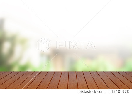 Timber batten, wood slat wall, decorate pattern texture. 113481978
