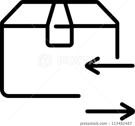 Parcel icon for return or exchange 113482487