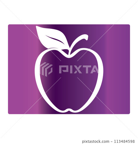 Gradient color apple background 113484598