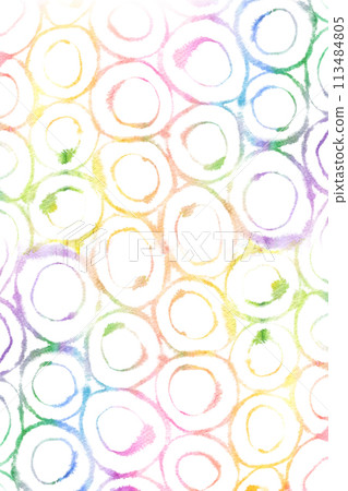 用水彩背景資料繪製的彩色圓圈 用水彩背景資料繪製的彩色圓圈 113484805
