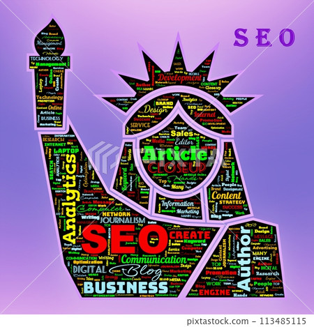 Word Cloud of the SEO (Search Engine Optimization) Word Cloud of the SEO (Search Engine Optimization) 113485115