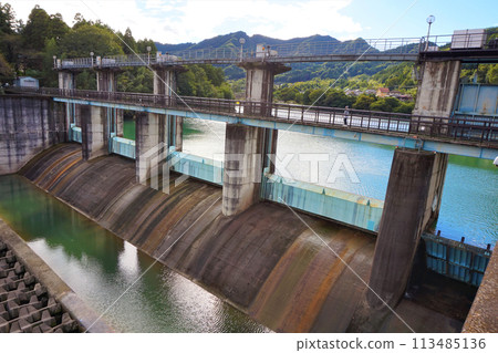 Kamimizu Dam, Onishi Dam, Gunma Prefecture, Fujioka City, Tone River System, Kanna River, Kamimizu Lake Kamimizu Dam, Onishi Dam, Gunma Prefecture, Fujioka City, Tone River System, Kanna River, Kamimizu Lake 113485136