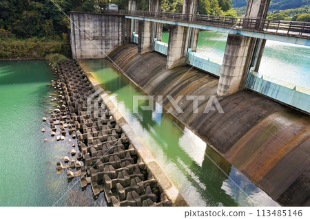Kamimizu Dam, Onishi Dam, Gunma Prefecture, Fujioka City, Tone River System, Kanna River, Kamimizu Lake Kamimizu Dam, Onishi Dam, Gunma Prefecture, Fujioka City, Tone River System, Kanna River, Kamimizu Lake 113485146