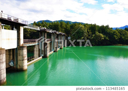 Kamimizu Dam, Onishi Dam, Gunma Prefecture, Fujioka City, Tone River System, Kanna River, Kamimizu Lake Kamimizu Dam, Onishi Dam, Gunma Prefecture, Fujioka City, Tone River System, Kanna River, Kamimizu Lake 113485165