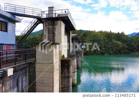 Kamimizu Dam, Onishi Dam, Gunma Prefecture, Fujioka City, Tone River System, Kanna River, Kamimizu Lake Kamimizu Dam, Onishi Dam, Gunma Prefecture, Fujioka City, Tone River System, Kanna River, Kamimizu Lake 113485171
