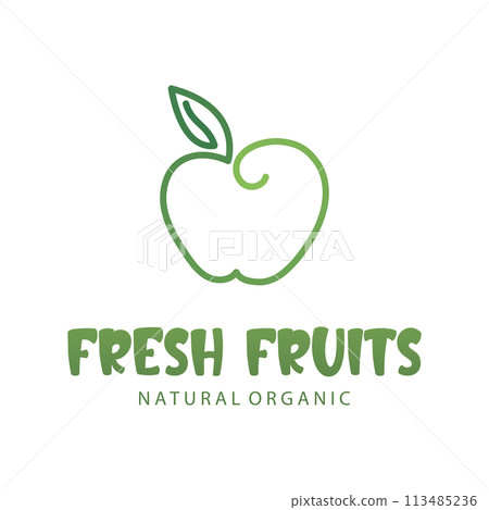 Apple vector illustration design 113485236