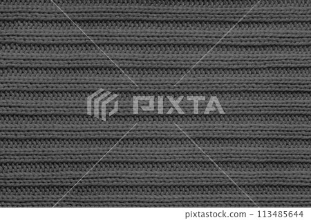 Jersey textile background , black striped knitted fabric, cloth surface Jersey textile background , black striped knitted fabric, cloth surface 113485644