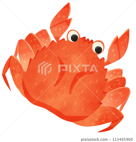 螃蟹手繪插圖 113485908