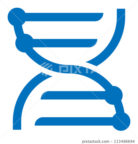 DNA icon blue DNA icon blue 113486694