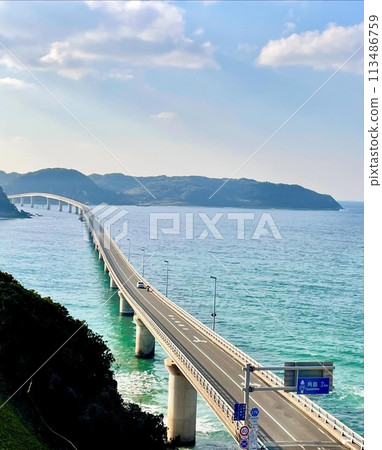 俯瞰角島大橋 俯瞰角島大橋 113486759