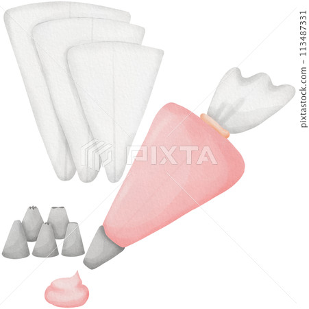 Icing Bags and Piping Tips Cake Decorating Supplies Icing Bags and Piping Tips Cake Decorating Supplies 113487331