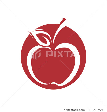 Apple vector illustration design 113487593
