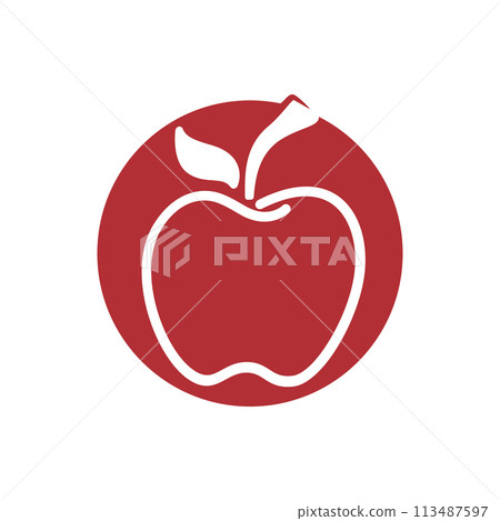 Apple vector illustration design 113487597