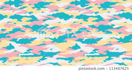 Camouflage pattern seamless background material 113487625