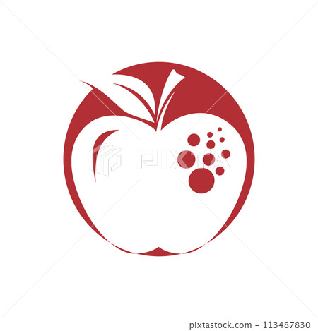 Apple vector illustration design 113487830