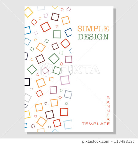 The composition of geometric shapes. Layout for creative ideas for the design of title pages, covers, books, brochures, leaflets, posters, booklets. Layout of the interior and decoration ideas. Simple The composition of geometric shapes. Layout for creative ideas for the design of title pages, covers, books, brochures, leaflets, posters, booklets. Layout of the interior and decoration ideas. Simple 113488155