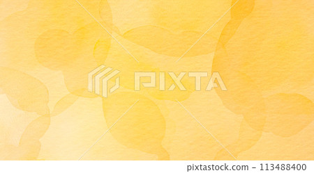 Beautiful watercolor background with yellow smudges 113488400