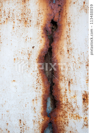 Texture with holes mady by rust, Sicily, Italy Texture with holes mady by rust, Sicily, Italy 113488859