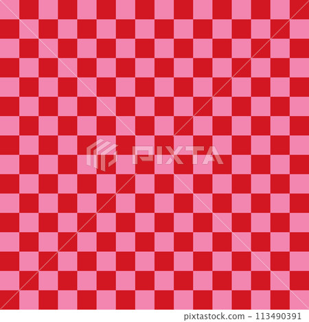 Seamless checked vector pattern or red and pink background for tile wallpaper 113490391