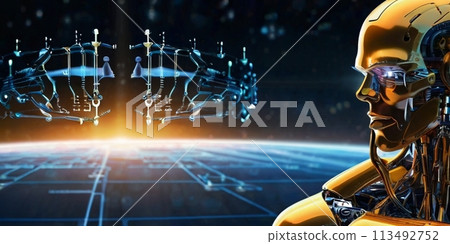 近未來AI技術機器人android 近未來AI技術機器人android 113492752