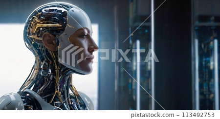 近未來AI技術機器人android 113492753