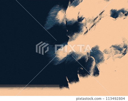 Lofi black, blue and orange artwork with a smoky cloud pattern, part 2 Lofi black, blue and orange artwork with a smoky cloud pattern, part 2 113492804