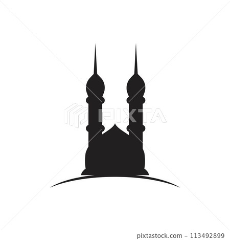 mosque logo mosque logo 113492899