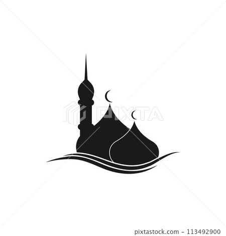 mosque logo mosque logo 113492900