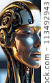 Futuristic Android AI Robot 113492943