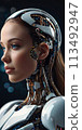 Futuristic Android AI Robot 113492947