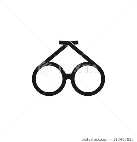 glasses logo glasses logo 113493025