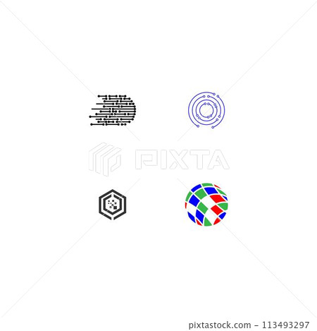 digital logo 113493297