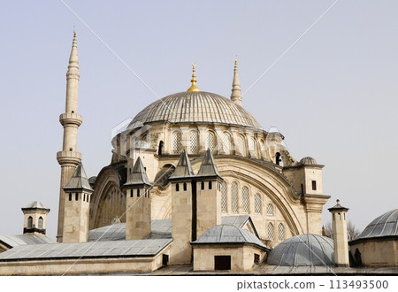 Nuruosmaniye Mosque under the blue sky, Historic Areas of Istanbul, World Heritage Site, Türkiye 113493500