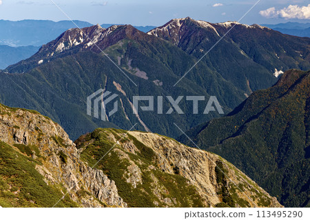Mount Houou as seen from Mount Senjo in the Southern Alps Mount Houou as seen from Mount Senjo in the Southern Alps 113495290