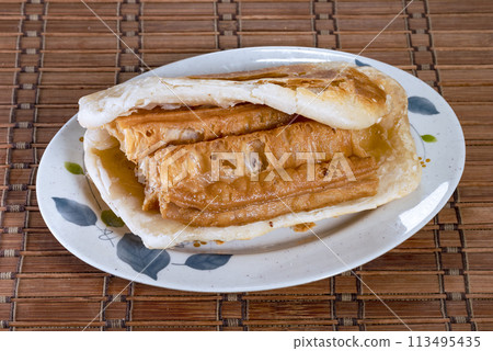 clay oven rolls and fried bread stick clay oven rolls and fried bread stick 113495435