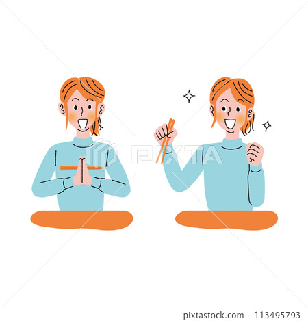 Meal_Women_Chopsticks_1 Meal_Women_Chopsticks_1 113495793