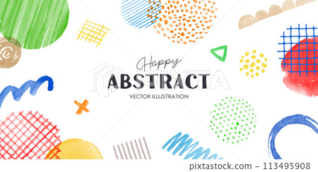 Abstract watercolor pattern and texture background template 113495908