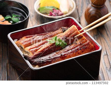 奢華且充滿活力的鰻魚飯 113497302