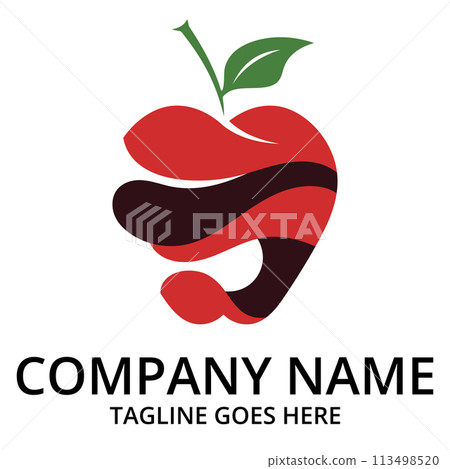 Apple logo design concept 113498520