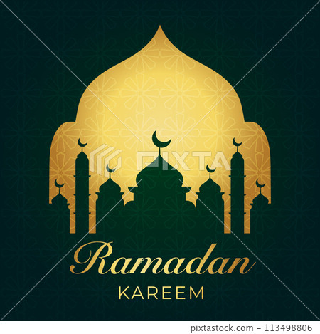 Vector Ramadan, Eid al-Fitr, Islamic background template Vector Ramadan, Eid al-Fitr, Islamic background template 113498806