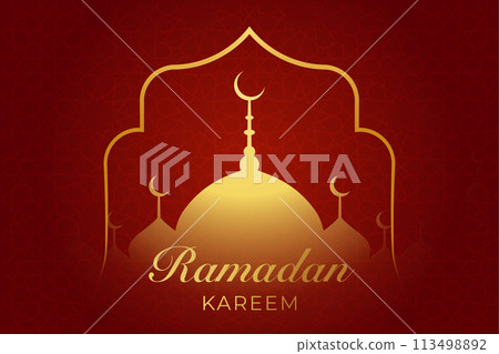 Vector Ramadan, Eid al-Fitr, Islamic background template Vector Ramadan, Eid al-Fitr, Islamic background template 113498892