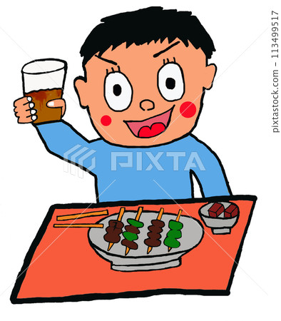 一個人在酒吧敬酒 113499517