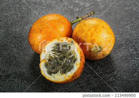 Yellow tropical passion fruit - Granadilla Yellow tropical passion fruit - Granadilla 113499900