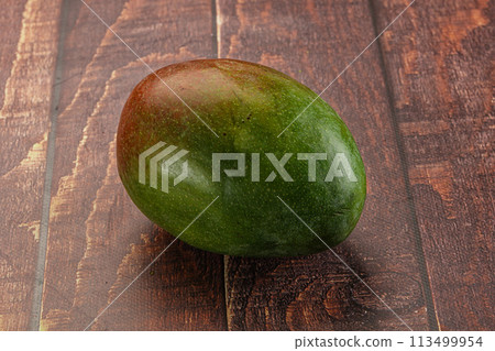 Sweet juicy green and red mango 113499954