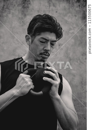 40s, Male, Fitness, Muscle Training 113500675